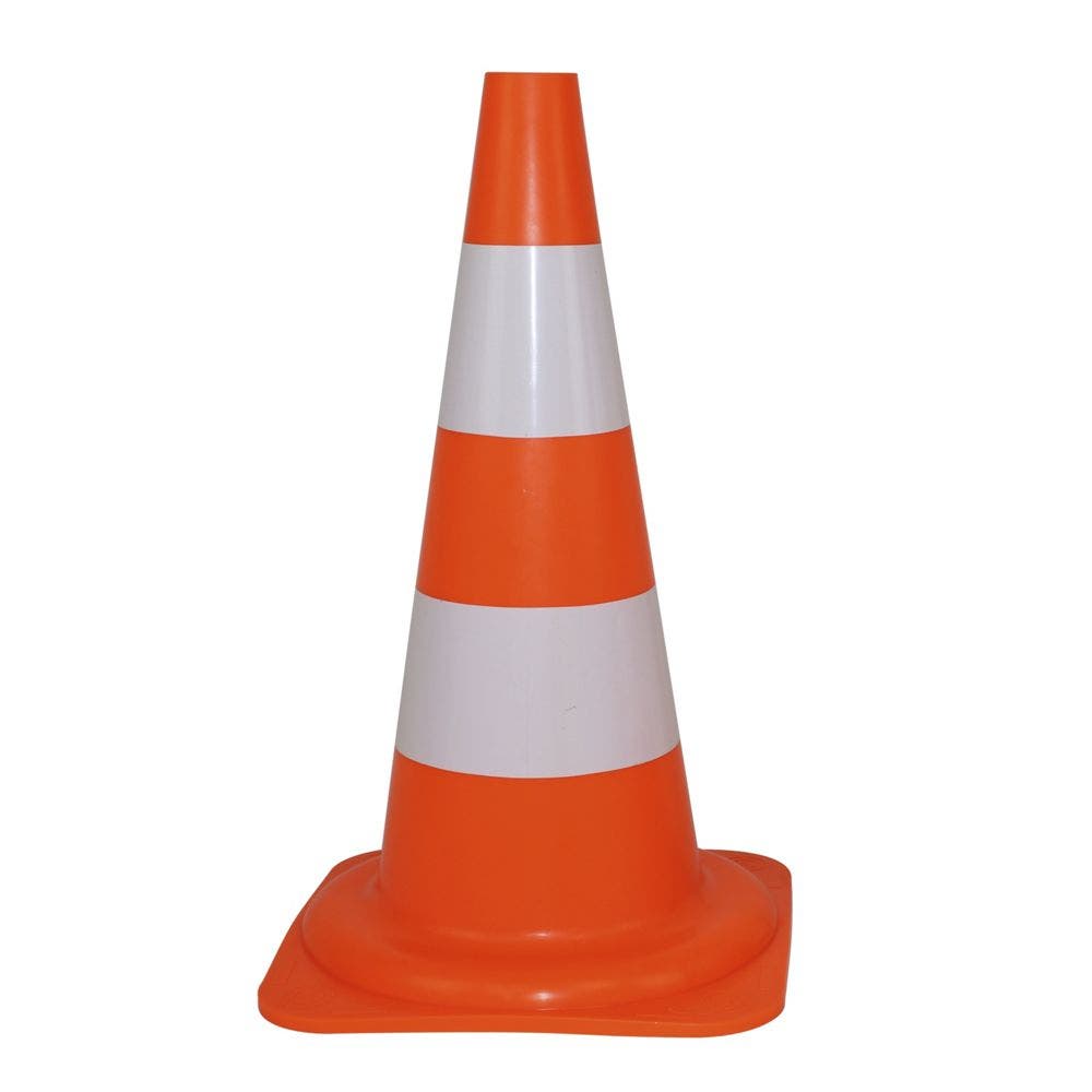 Cône de signalisation 50 cm orange fluo – Novap