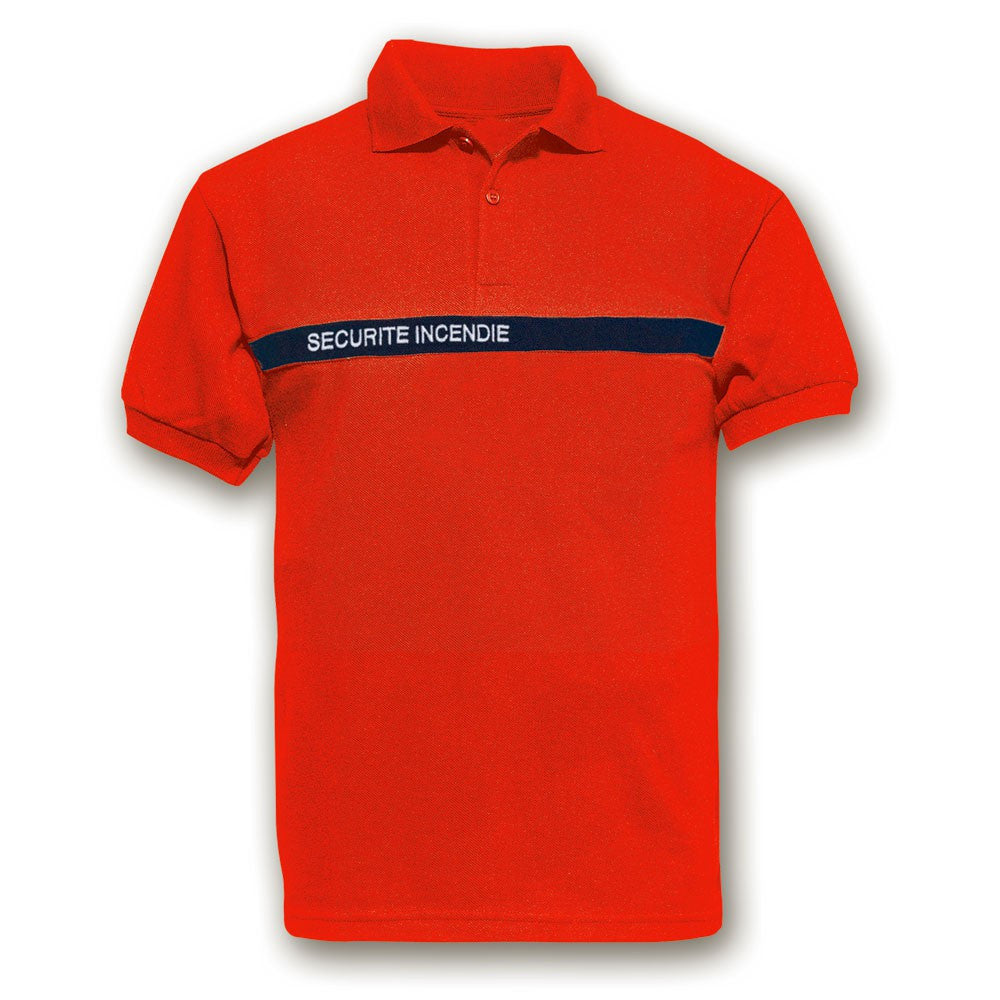Polo rouge Sécurité Incendie – Paul Boyé