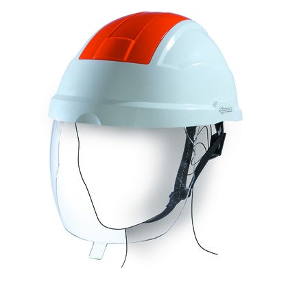 Casque TC42ESBR (blanc + crash box rouge) – Sibille